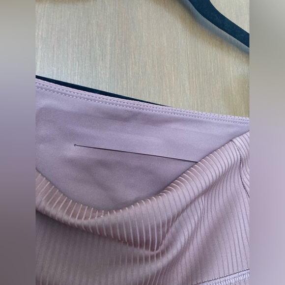 Girlfriend Collective Mauve (Rye) Compressive Ribbed High-Rise Leggings S - Picture 4 of 6